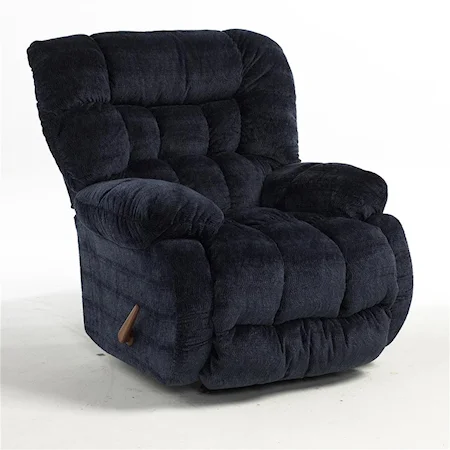 Plusher Swivel Glider Recliner with Massage and Heat